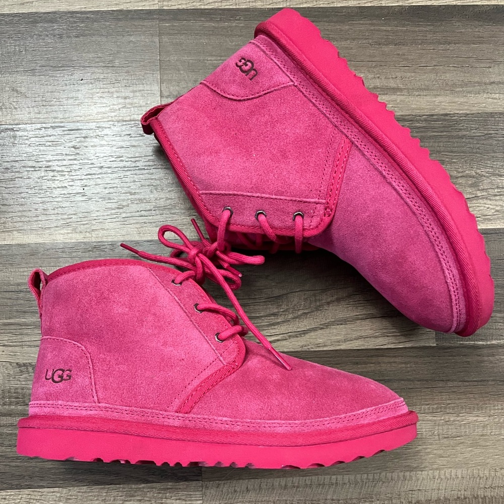 New Ugg neumel II suede lace boots youth 6